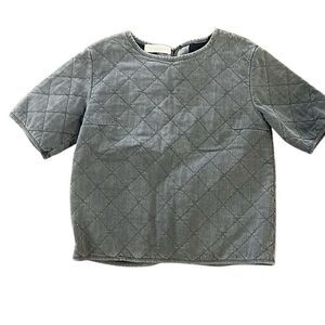 Stella McCartney made in Italy back, zip gray puffer shirt